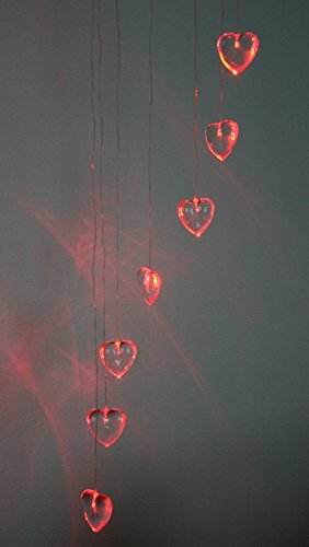Red Heart Lighted Mobile - 48 L - Heart Decor For Valentines Day
