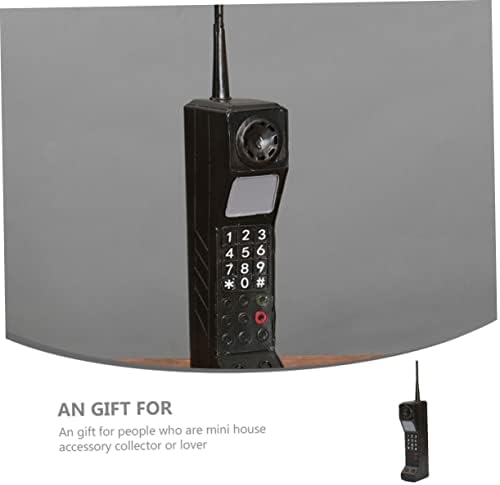 Vintage Decor Cellphone Model Iron Phone Statue Retro Ornament