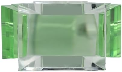 Sagebrook Home Art Deco Glass Perfume Bottle 5 Green