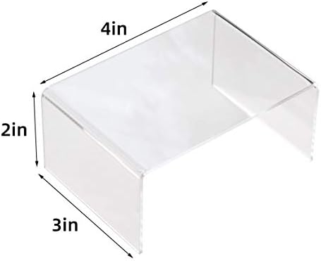 BYCY Clear Acrylic Riser Set of 10 for Jewels Cupcakes Tea Sets