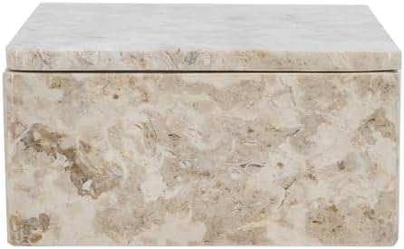 A B Home Beige Marble Decorative Box 1