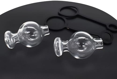 Mini Round Glass Dust Cover 2 PCS Transparent