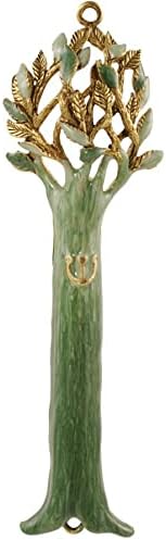 QUEST Tree Seasons Mezuzah Green