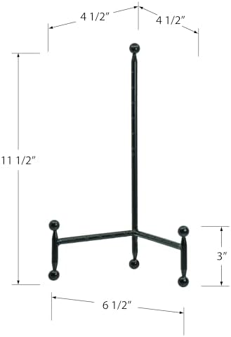 Red Co Modern Black Easel Display Stand