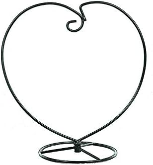 Swiftion Ornament Display Stand with 1 Rope String Holder Heart Shape Decoration Rack