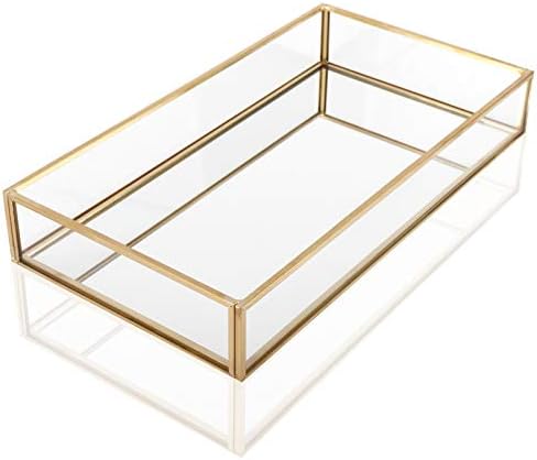 HighFree Gold Mirror Vanity Tray 102x55x16