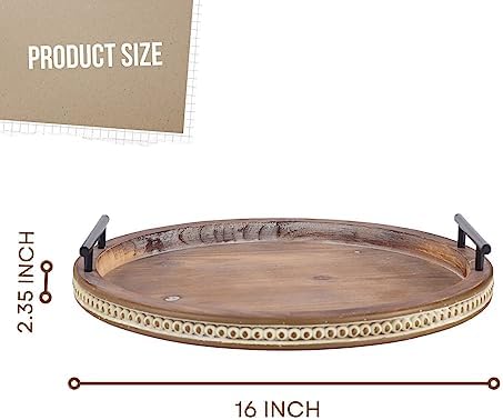 FESTWIND Coffee Table Tray with Handles