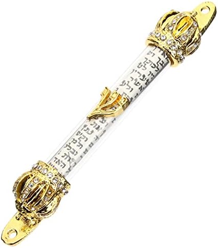 GLEAVI Religious Metal Mezuzah Scroll for Home Door