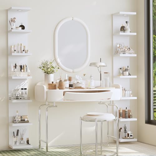 7 Tier Floating Wall Shelf with LED Light