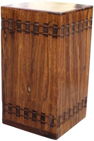 Vintage Train Steam Whistle Wooden Urn for Ashes