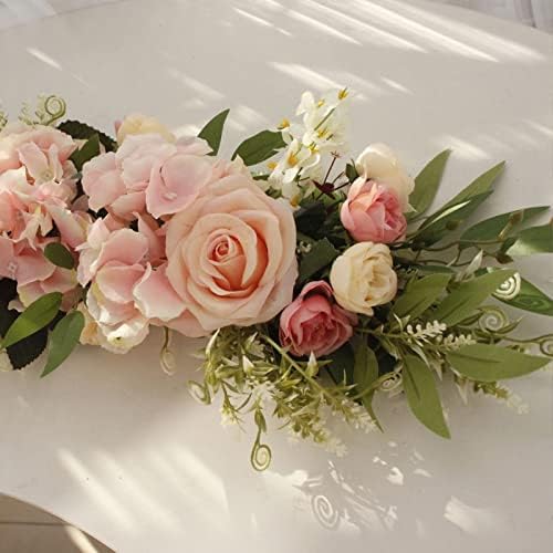 Firlar 256 Inch Artificial Rose Peony Flower Swag