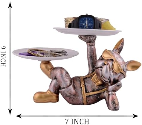 Cute Cool Dog Statue for Home Decor - Resin Sculpture