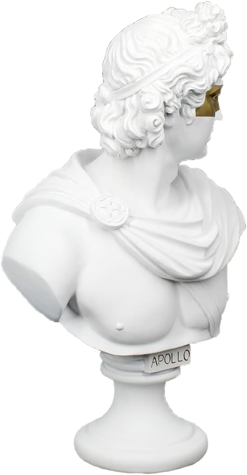 YUEOECOR 14 Inch David Bust Statue Home Decor