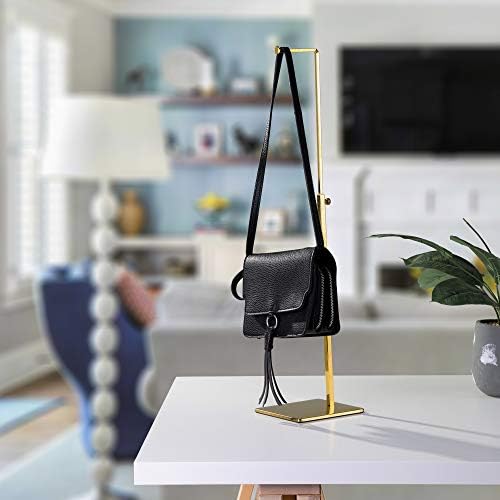Yifu Display Purse Stand - 2 Pack Polished Gold Adjustable Height