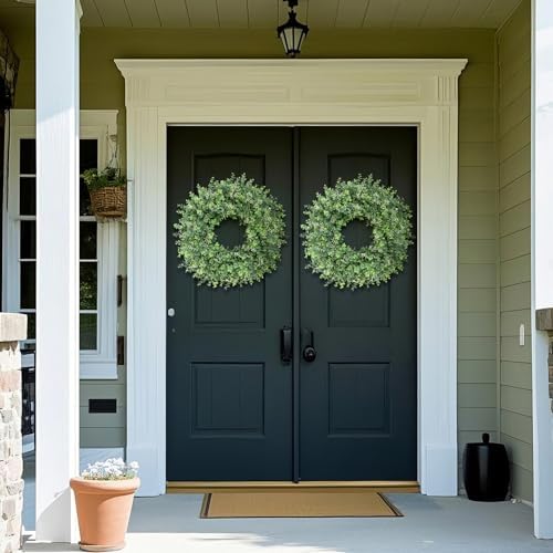 26 Artificial Eucalyptus Wreath with White Seeds