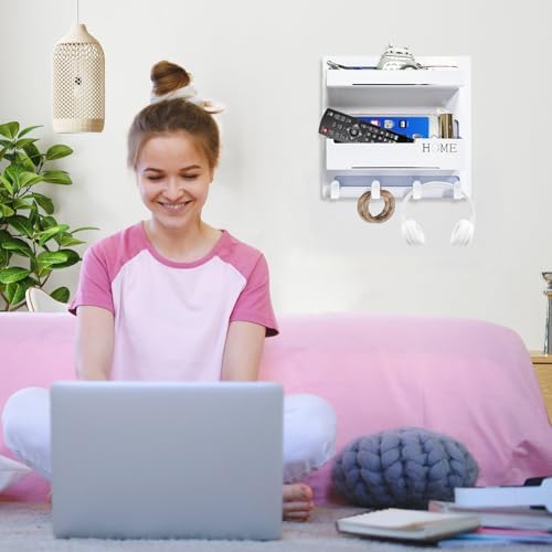 Floating Shelf Organizer for Bedroom Storage and Room Decor