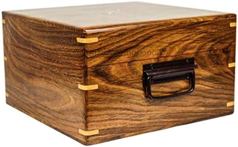 Nagina International 7 Inch Brass Sextant with Rosewood Case Nautical Decor Educational Gift