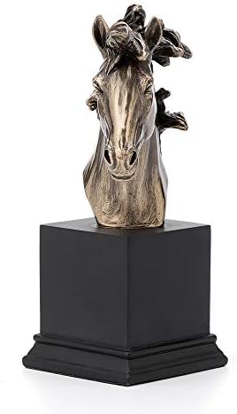 Veronese Design Horse Head Bust On Plinth 1