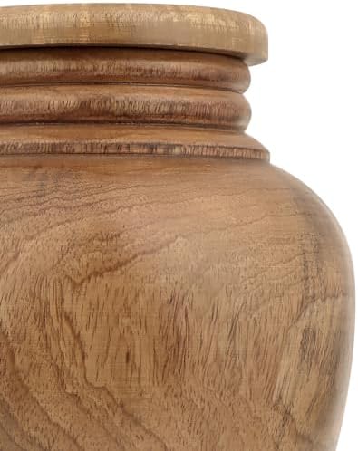 Wooden Cremation Urn for Human Ashes Handcrafted