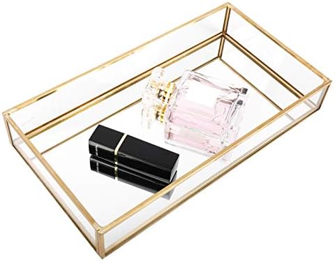 HighFree Gold Mirror Vanity Tray 102x55x16