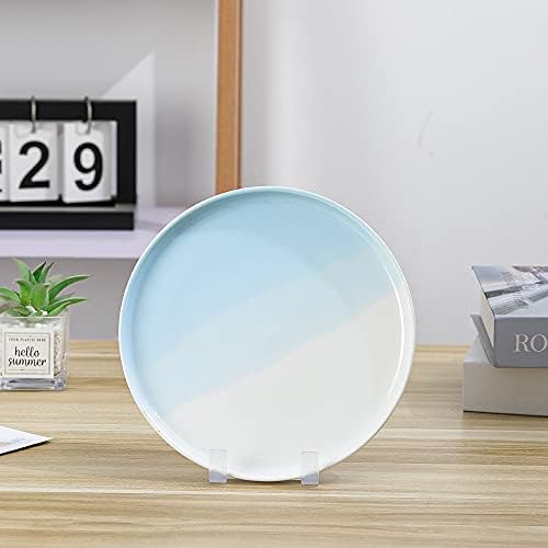 Artliving Plate Display Stands Easel Holder 6-Pack Clear