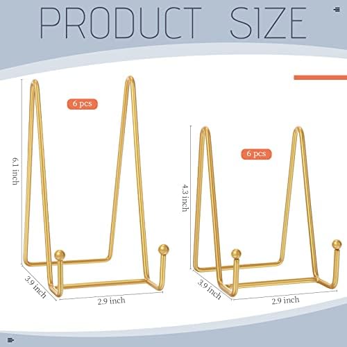 Mixweer 12 Pcs Picture Easel Stand Display Frame Holder