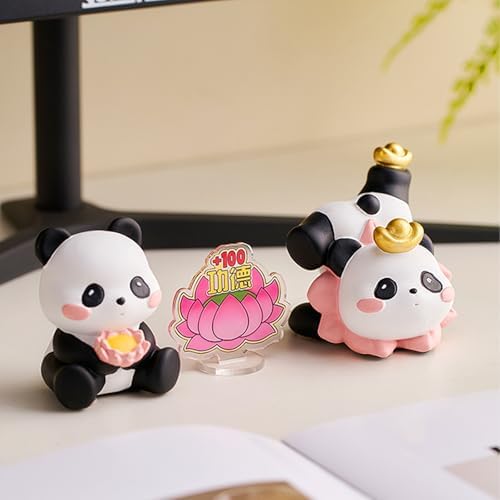 Lanehai Panda Phone Holder Resin Statue Gold