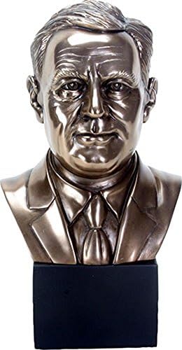 YTC 925 Inch Franklin D Roosevelt Bronze Bust Sculpture
