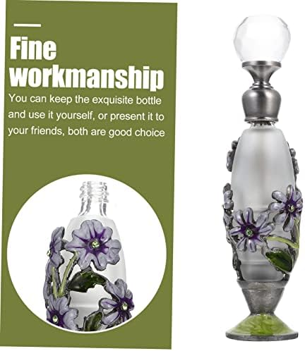 Vintage Refillable Essential Oil Bottle Set for Travel and Home Use