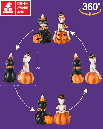 GoGnome Vintage Halloween Decorations 2-Pack