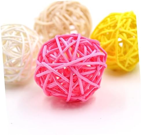10pcs Assorted Rattan Balls for Decor and Crafts