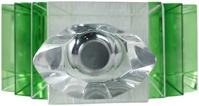 Sagebrook Home Art Deco Glass Perfume Bottle 5 Green