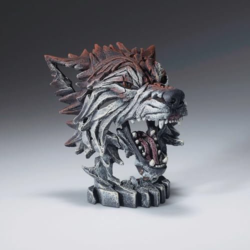 Enesco Edge Sculpture Wolf Baring Teeth Miniature Figurine 492 Inch