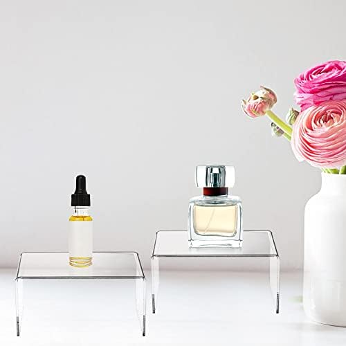 Hedume 16 Pack Clear Acrylic Display Risers for Jewelry and Decor