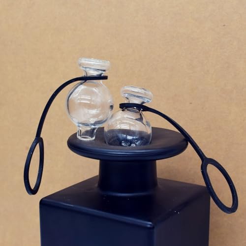 Mini Round Glass Dust Cover 2 PCS Transparent