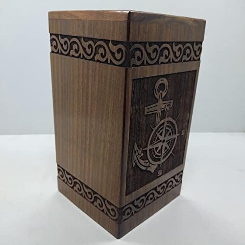 Handcrafted Wooden Urn for Human and Pet Ashes