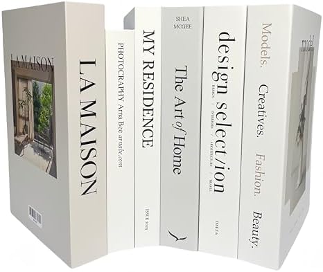 Ediactcyl 6PCS Decorative Fake Books for Home and Office