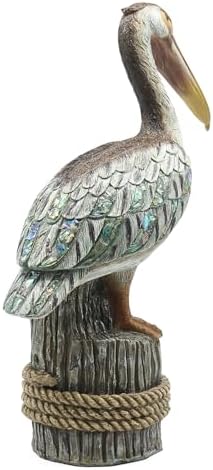 Lukitas Standing Pelican Statue 14 Inch Resin Decor