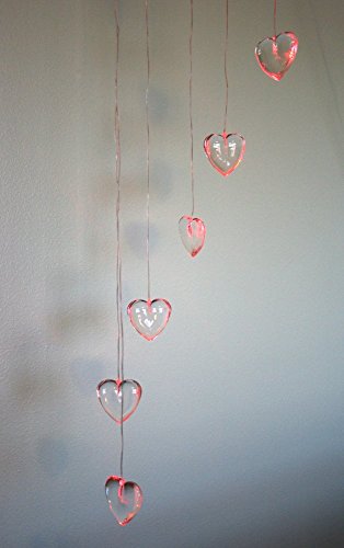 Red Heart Lighted Mobile - 48 L - Heart Decor For Valentines Day