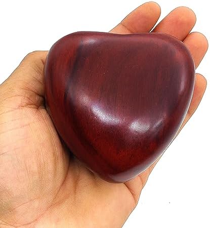 Wooden Dual Heart Keepsake Urn for Ashes