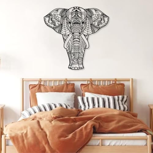 Cadeali Elephant Metal Wall Art Sculpture