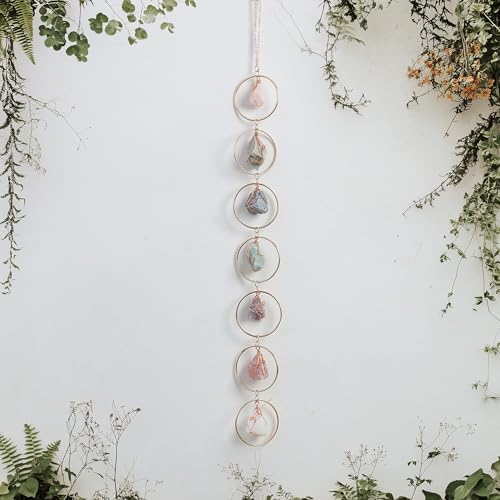 7 Chakra Healing Crystals Wall Hanging Decor