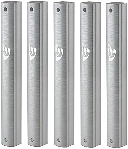 Aluminum Mezuzah Case Holder Self-Stick Waterproof 5 Pack