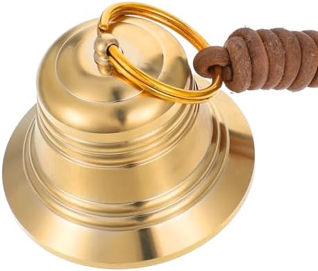 QfwdfcTrenz Brass Door Bell 2PCS Gold Hanging Bell Decor