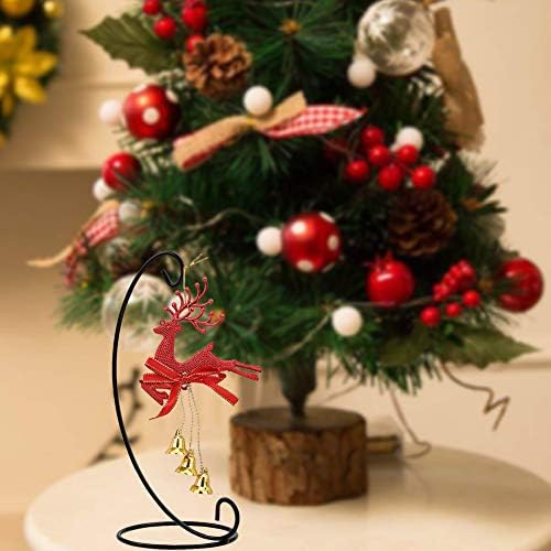 6 Pack 13 Inch Black Hanging Display Stands for Heavy Glass Decorations