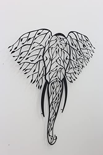 Tualist Metal Elephant Wall Art 50x47cm