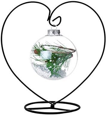 Swiftion Ornament Display Stand with 1 Rope String Holder Heart Shape Decoration Rack