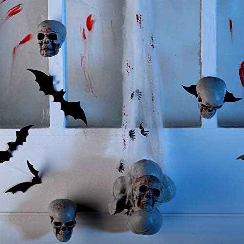 Gejoy 20 Pcs Halloween Mini Skulls Set for Home Decor