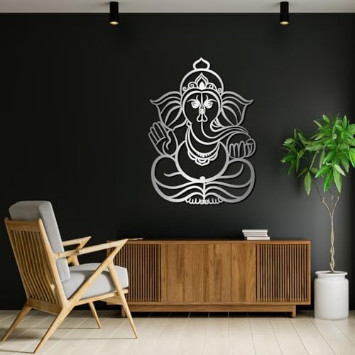 Ganesha Metal Wall Art for Living Room Decor