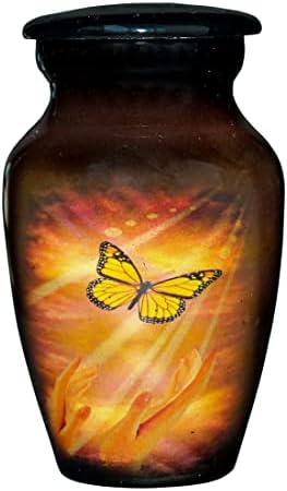 Small Cremation Keepsake Mini Urn with Velvet Box